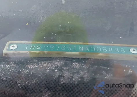 1992 Honda Accord Lx z USA, uszkodzony, nr VIN 1HGCB7651NA005486